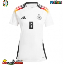 Camisa de Futebol Alemanha Toni Kroos #8 Equipamento Principal Mulheres Europeu 2024 Manga Curta